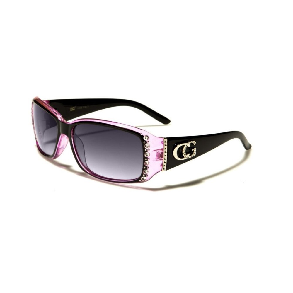 CG Eyewear Pink Rhinestone Sunglasses